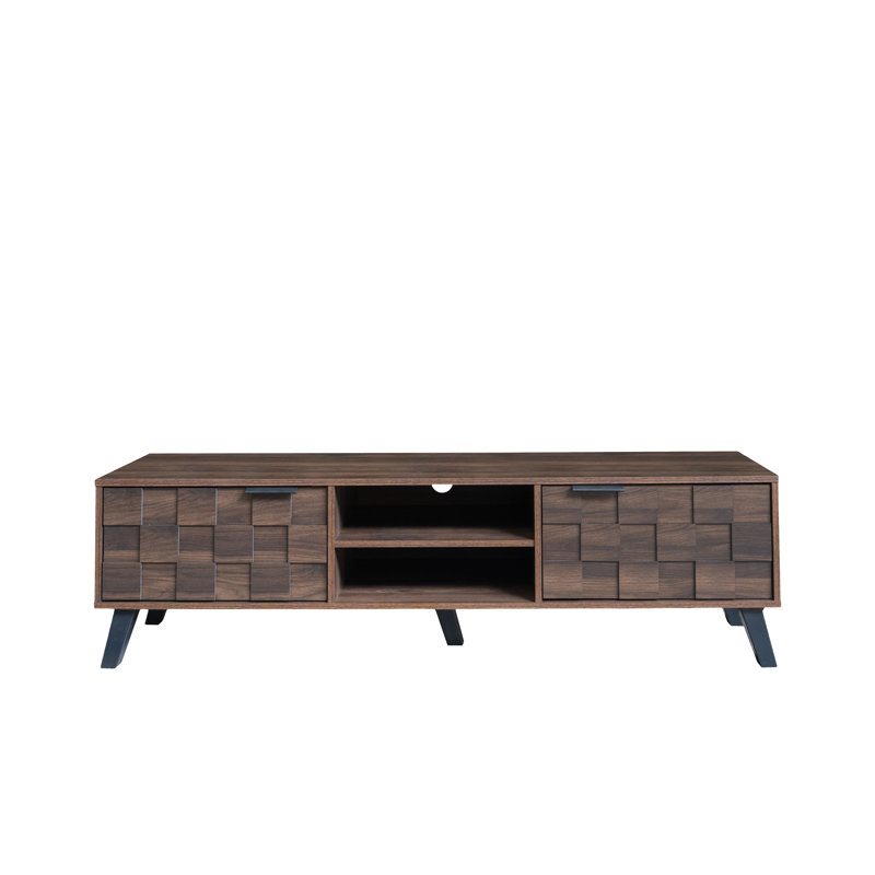 Unfinished TV Stand for TVs up to 65", Walnut