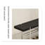 Banc à chaussures moderne en acier inoxydable et bois massif-79168328