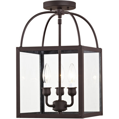 Luminaire suspendu géométrique rectangulaire à 3 lumières Teteak