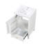 Meuble-lavabo de 20 po avec lavabo, armoire de salle de bain avec porte à fermeture douce, support de rangement et tiroir, blanc (ancien SKU: N725P185452K)