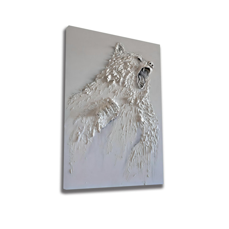 Stunning Decorative Canvas Painting, Silver Color, 27.6 x 39.4 inches | 50% Cotton / 50% Polyester, Digital Print on Durable Canvas, Framed with 0.8 x 0.8 inches Wooden Frame | Perfect for Home Décor & Contemporary Spaces