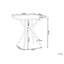 Howey Square Outdoor Bistro Table , 70cm cm W 70cm cm D