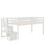 Loft Bed With Staircase , White