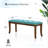 Polyester Blend Upholstered Bench