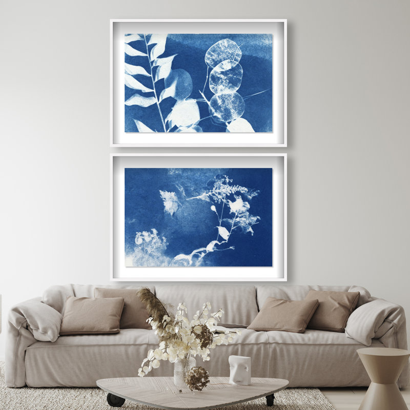 Faded Poetry Set Set by Oliver Gal, 46.5"H x 31.5"W, White Shadowbox
