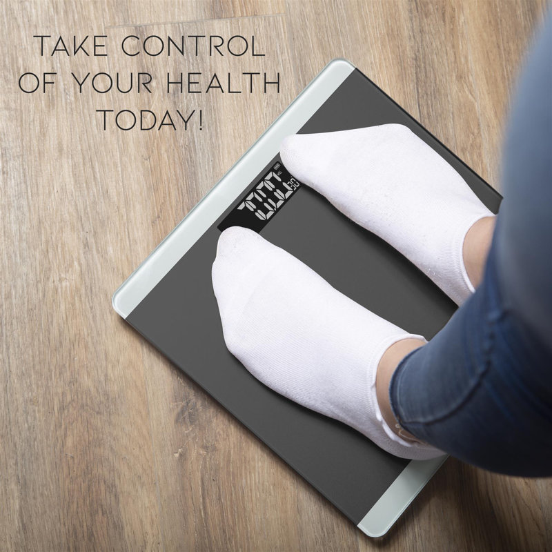 Symple Stuff Aizel Digital Glass Bathroom Scale