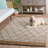 Khorie Natural Fiber Flat Weave Jute/Cotton/Wool Geometric Rug in Brown/Gray-1483437927