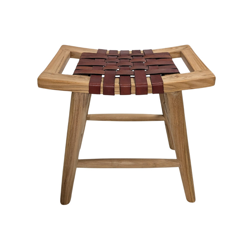 Oscar Leather Accent Stool
