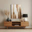 Art mural abstrait en métal beige 89-1037330510