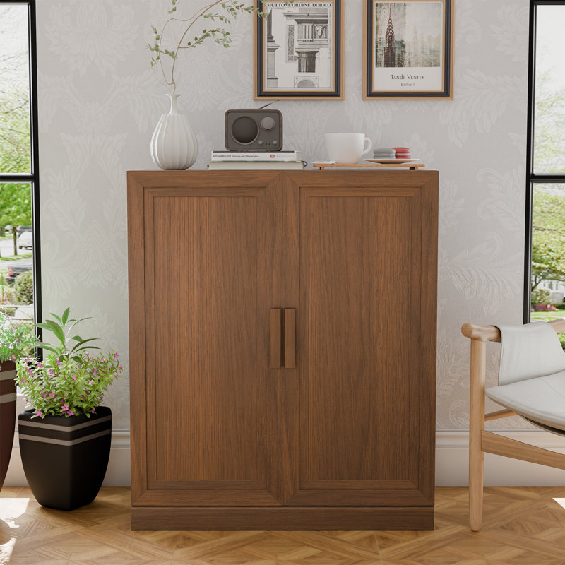 Tonya 2 - Door Accent Cabinet, Walnut, 36" H x 31" W x 16" D