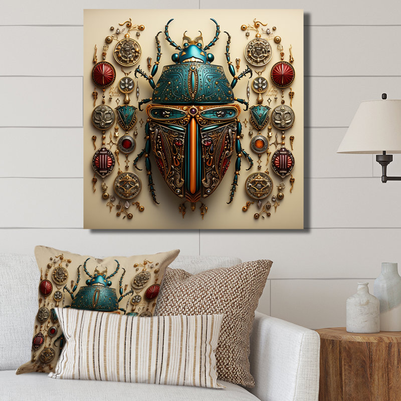 Mystic Beetle 4 - insectes et insectes, art mural, Toile tendue, H 16 po x l 16 po