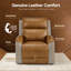 Fauteuil inclinable électrique en cuir avec repose-tête électrique réglable zero clearance recliner -1343707381