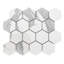 Stately Hex 11" x 14" Porcelain Novelty Marble Look Wall & Floor Tile-72531465