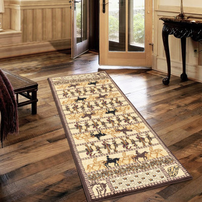 Tapis beige, 2 x 3 pieds, tapis moderne de 2 pi 3 pi, traitement ignifuge