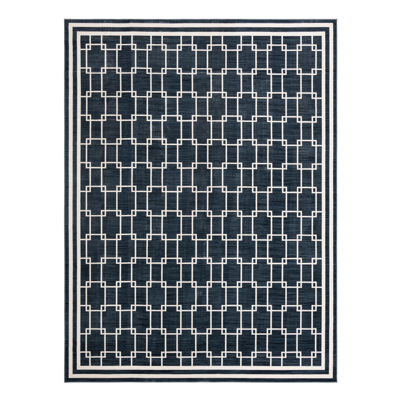 Jill Zarin Metropolitan Uptown Rug Navy Blue, Rectangle 10' x 13'1"