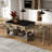 Trexm Expandable Kitchen Island With Storage And Built-in Power Outlets | Retro Multi-functional Cart On Wheels With Drawers And Shelves