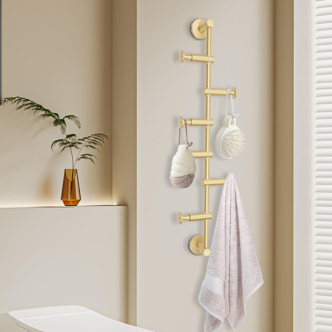 6 Hook Wall Mounted Coat Rack Everly Quinn 