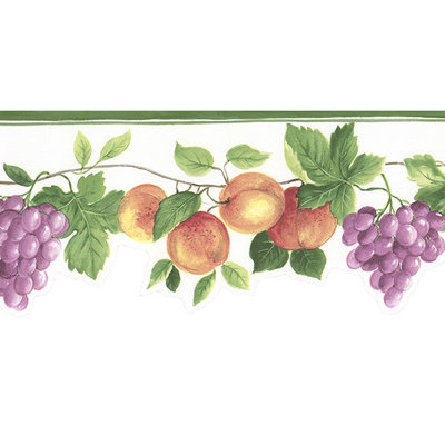 Papier peint à bordure de fruits hybride 15 pi x 5 po Laneer