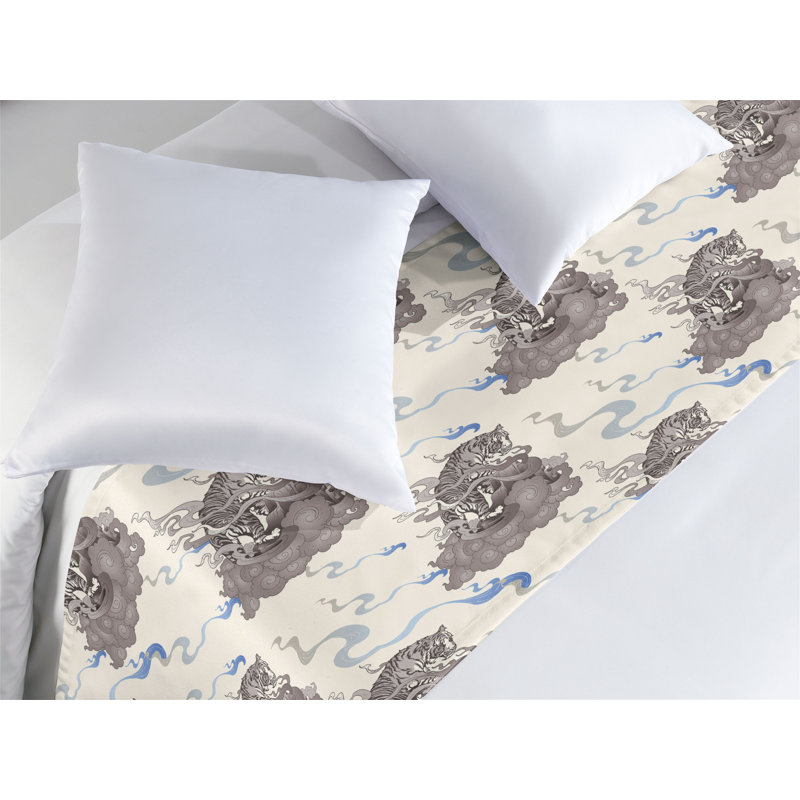 Foulard de lit japonais Ambesonne, Très grand lit