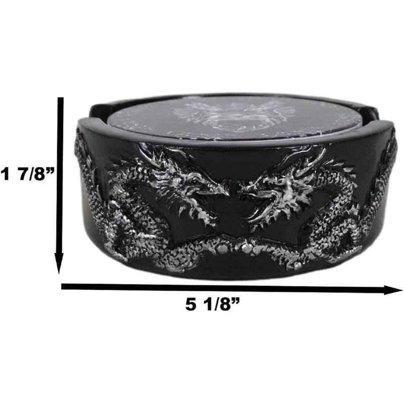 Ensemble de sous-verres Harolyn avec support