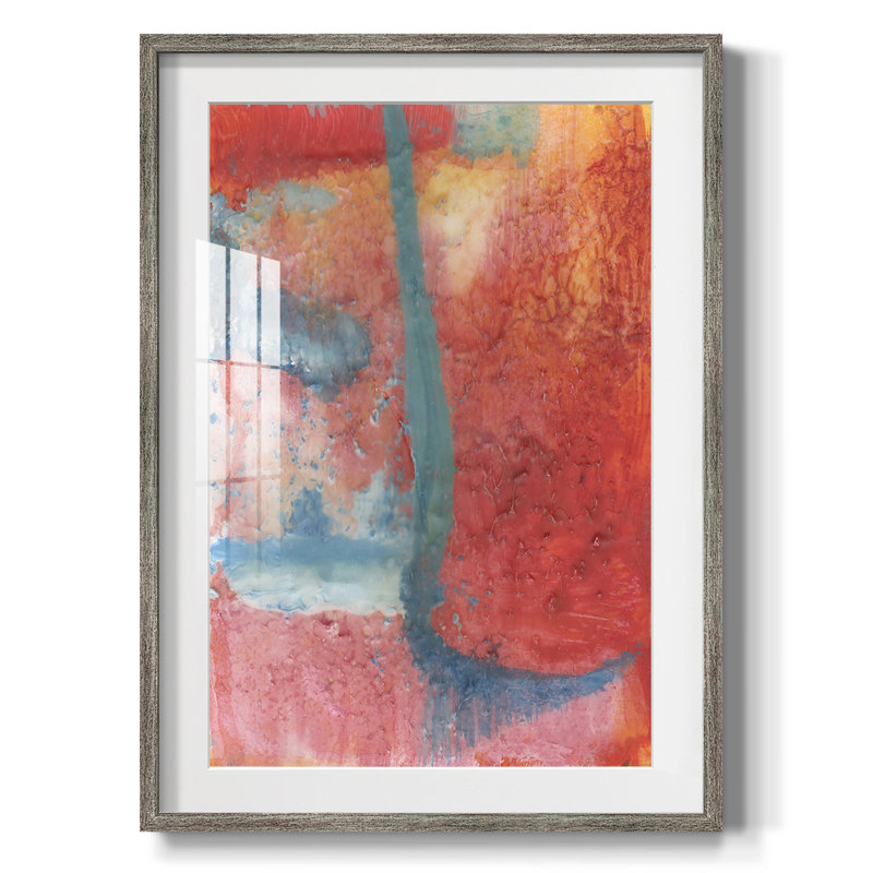 Printemps étape II - impression encadrée, H 25,5 po x l 17,5 po, Vieilli