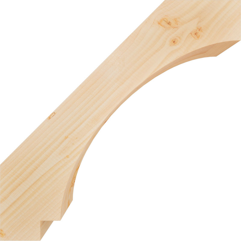 Attelle impériale du genou, Sapin de Douglas, Lisse, H 22 po x l 5,5 po x P 22 po