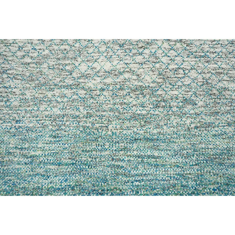 Wool Geometric Area Rug, Rectangle 8' x 10'