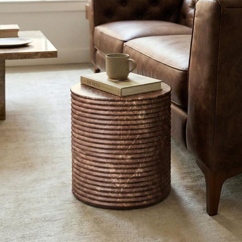 Table d'appoint Riba 16 "Riba, Rouge bordeaux