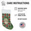 Chaussette de Noël à poils longs de Noël teckel crème