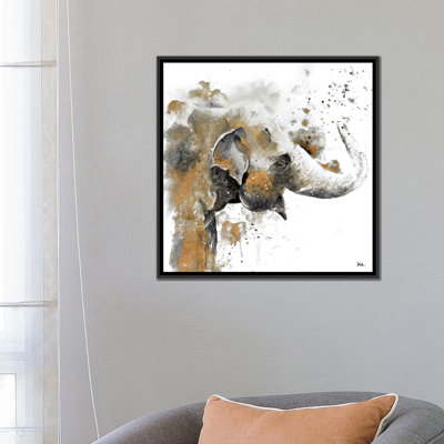 «Water Elephant with Gold» par Patricia Pinto - reproduction d'art