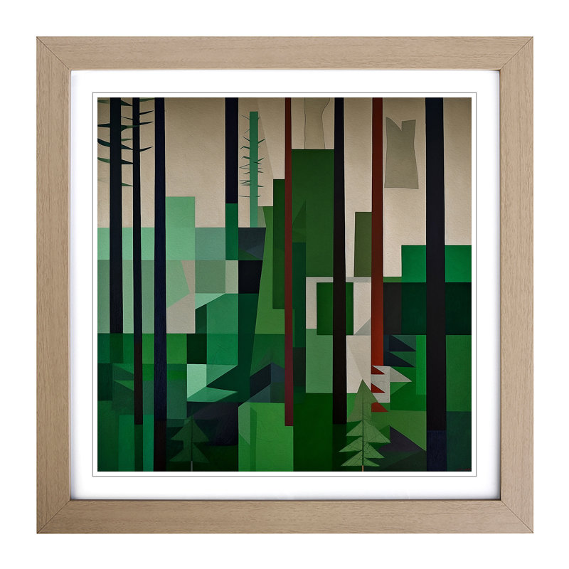 Single Picture Frame Print on Wood, Oak