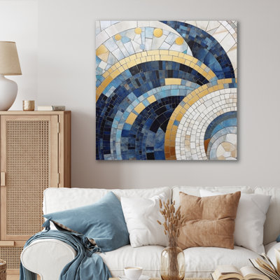 " Gold Constructing Blue Realms III "