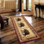 Tapis rouge en polypropylène, 2,58 pi X 7,25 pi, teinture, avec un look, texture fine