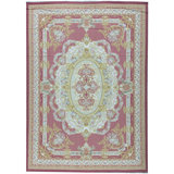 Hand-Knotted High-Quality Red and Ivory Area Rug