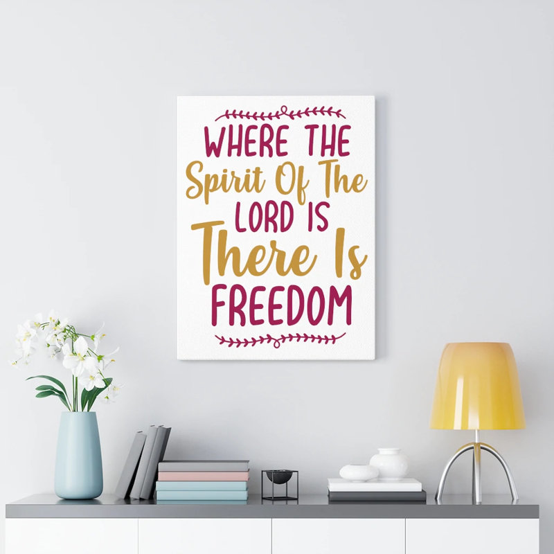 There Is Freedom - Wrapped Canvas Print, 41cm H x 30cm W