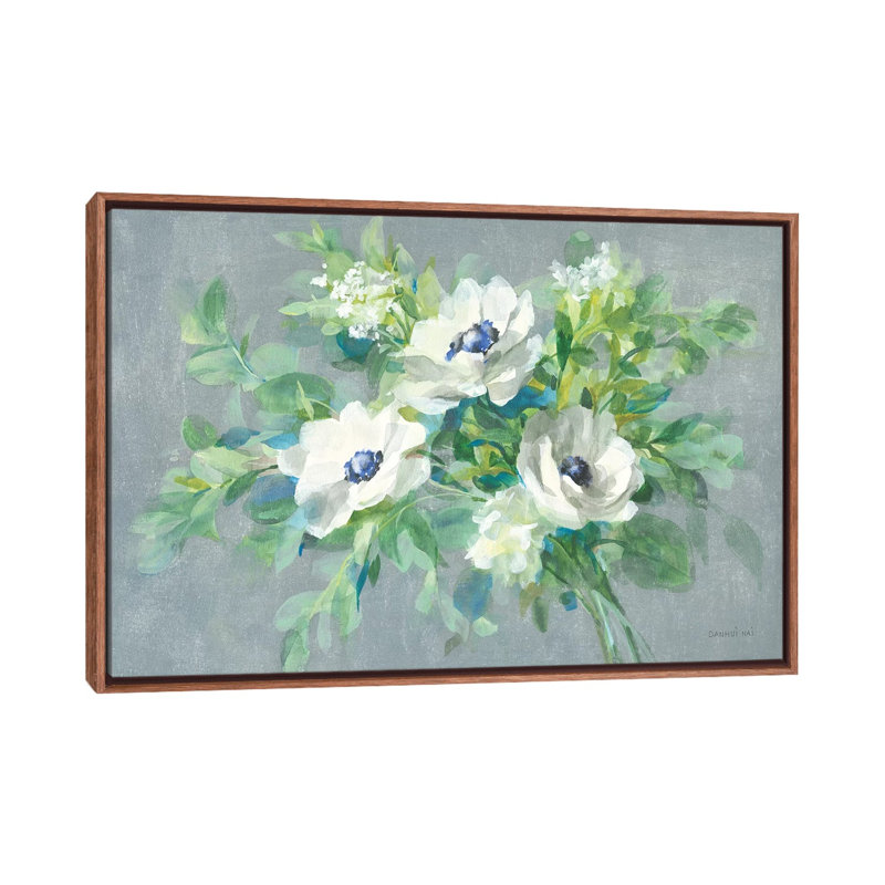 Bouquet pour vous par Danhui Nai - reproduction d'art, Pas de tapis, Toile avec cadre en bois classique