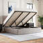 Structure de lit plateforme tapissier avec rangement relevable-187016809-187016811