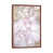 Toile avec cadre en bois brun classique sélectionné
