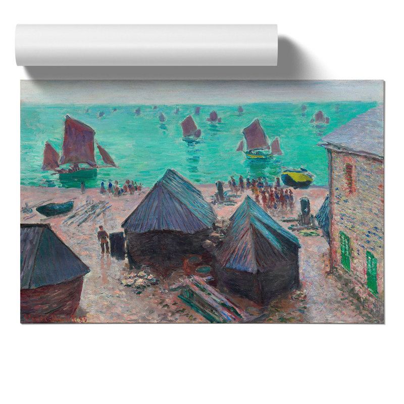 Departure of the Boats by Claude Monet - Frameless Print, 30cm H x 42cm W x 0.1cm D