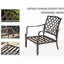 Mobilier de patio extérieur 7 pièces, métal et table, coussins bleu marine, solide pour la cour
