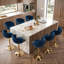 Swivel Upholstered and Velvet Bar Stool-1164423749