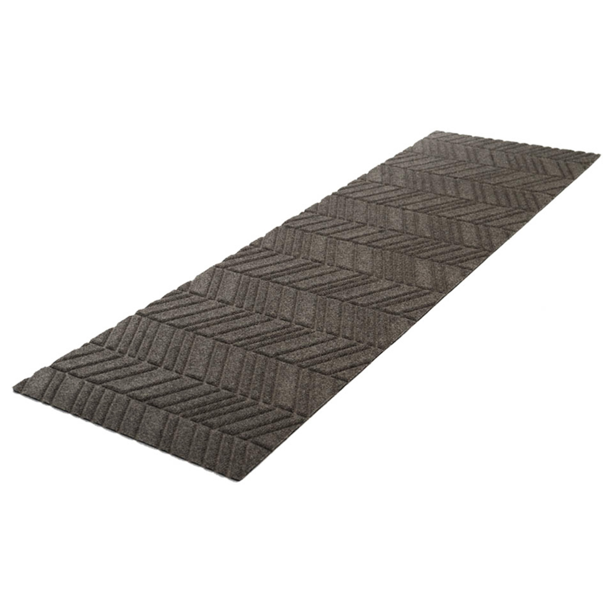 WaterHog Luxe In Vein Non-Slip Indoor/Outdoor Door Mat, 21.5" W x 70" L, Greige 