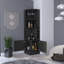 Armoire de bar moderne à 2 tablettes 8 pièces Modern Black