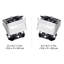 Ensemble de remplacement de moteur, ensemble de 2, compatible avec le V8 5,3 L 5,3 L de Silverado 1500 de 2007 à 2007, remplace les OE # A5365, A5363, support sécurisé, supports avant gauche et droit