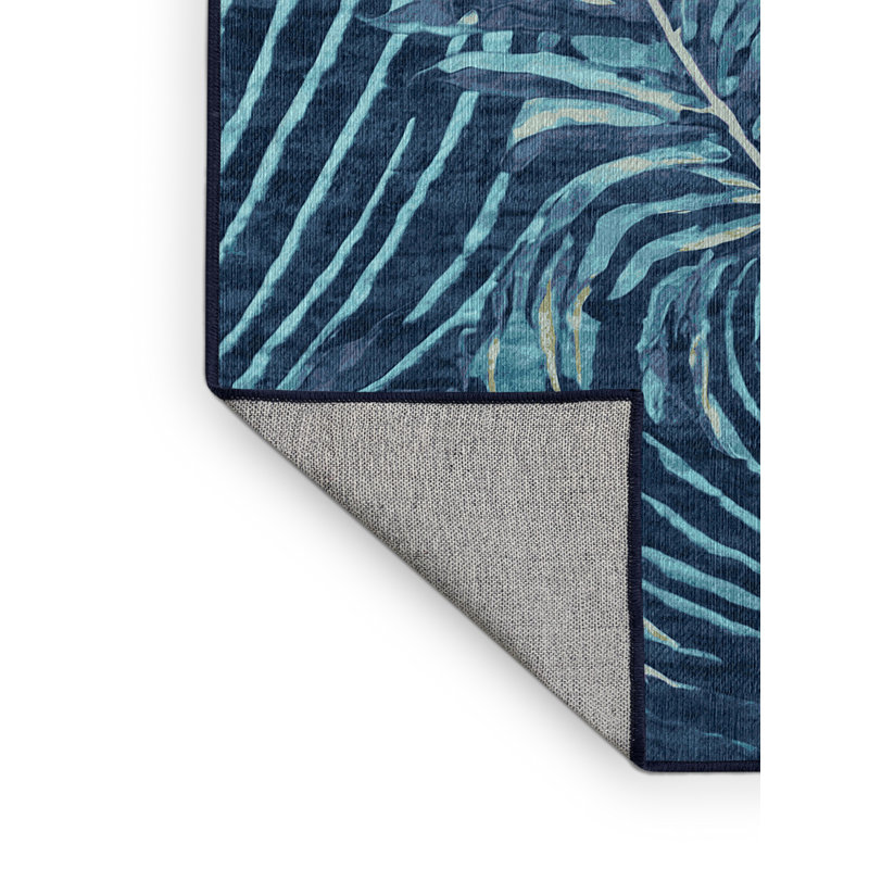 Machine Washable Gray Area Rug, Square 3'