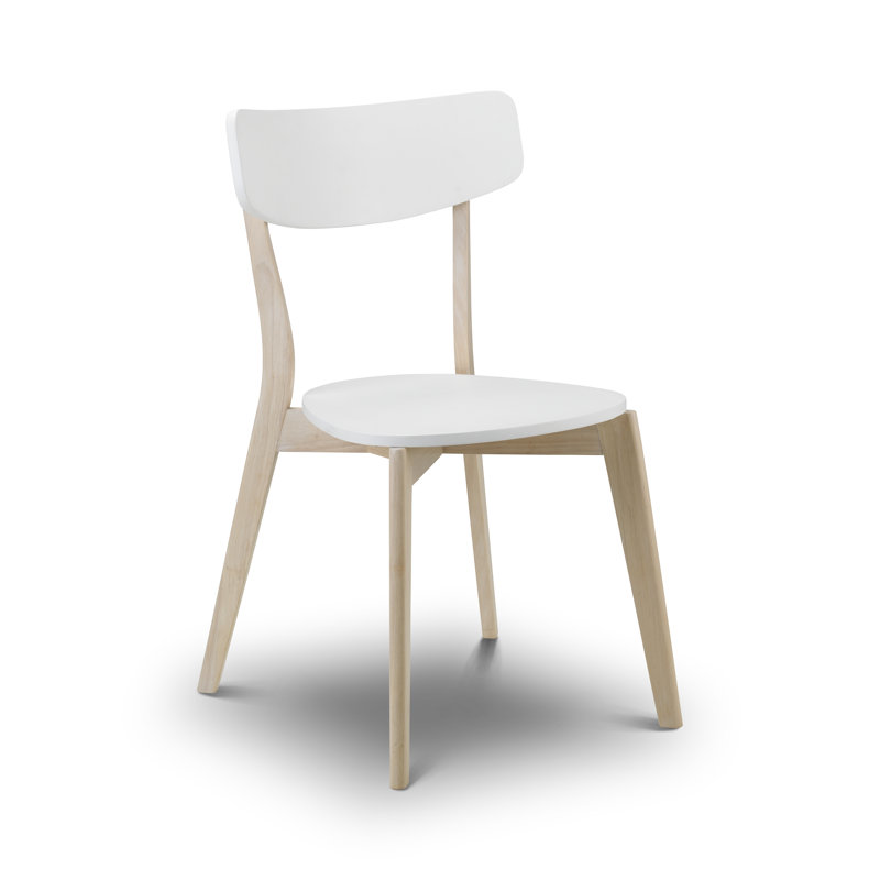 Aramis 46cm H Side Chair, 2, White/Natural