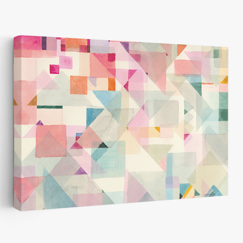 Bohème abstrait - Essayez les angles II, H 16 po x l 24 po