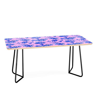 Table basse à motif floral