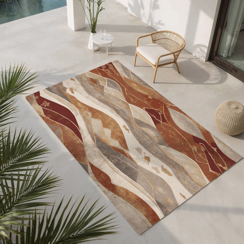 Veil Of Dunes Indoor And Outdoor Area Rug, Rectangle 8' x 10'