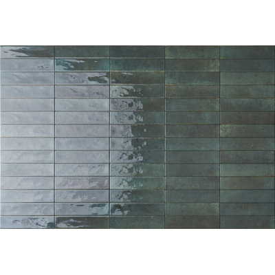 Uptown Brick 2.5" x 10" Glossy Porcelain Subway Wall & Floor Tile 